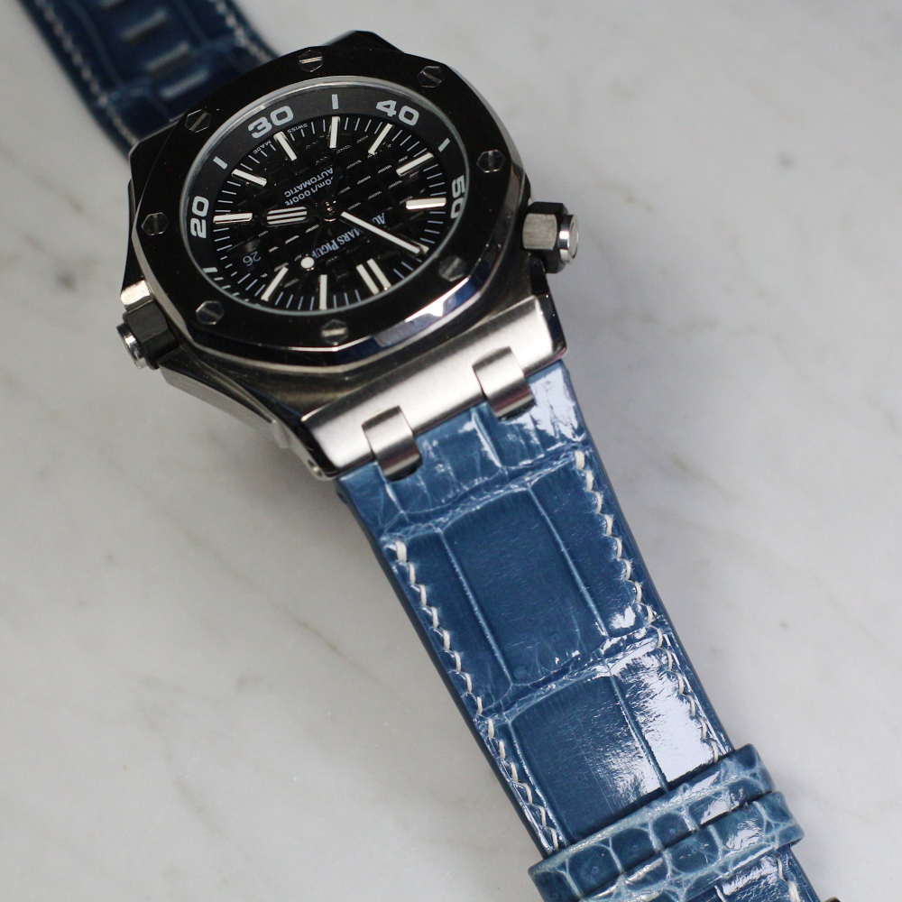 Alligator Leather Strap for AP Royal Oak Offshore 42mm