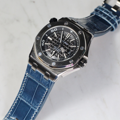 Alligator Leather Strap for AP Royal Oak Offshore 42mm