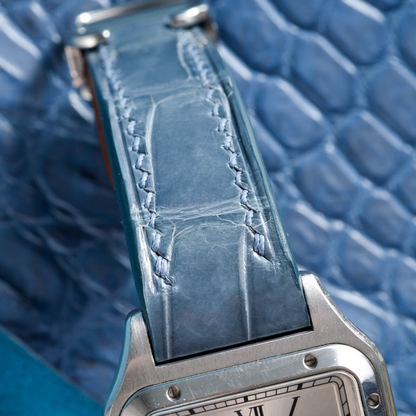 Alligator Leather Strap for Cartier Santos Dumont