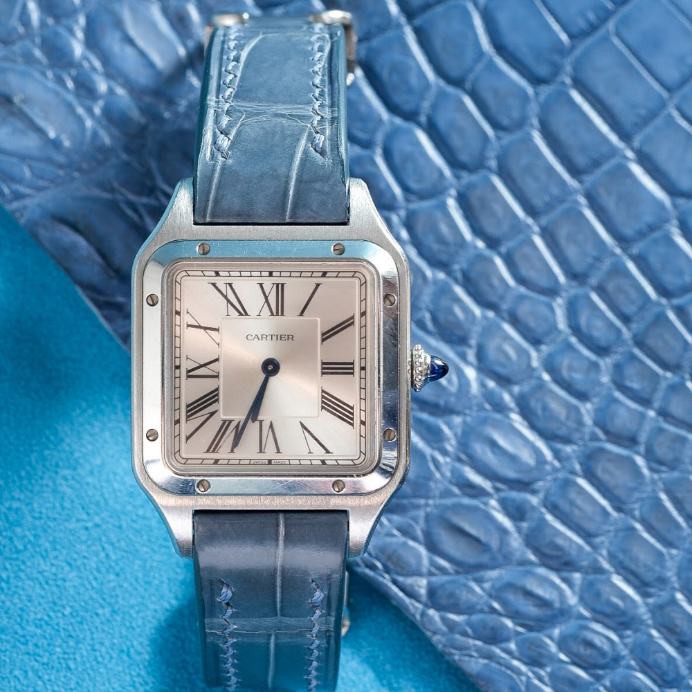 Alligator Leather Strap for Cartier Santos Dumont