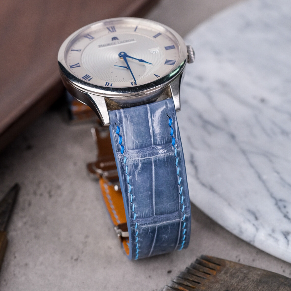 Alligator Leather Strap for Maurice Lacroix