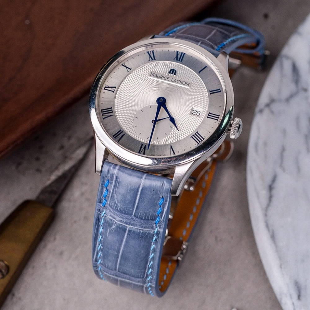 Alligator Leather Strap for Maurice Lacroix