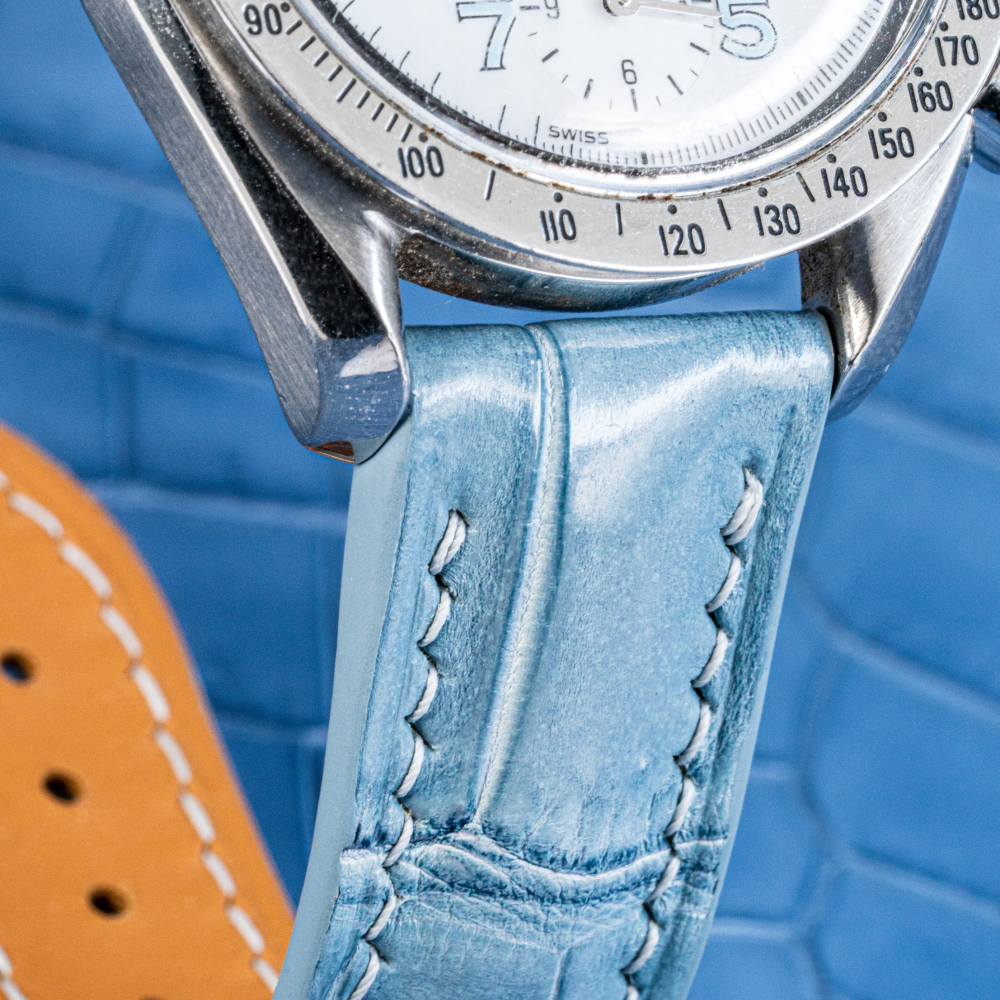 Alligator Leather Strap for Omega Speedmaster