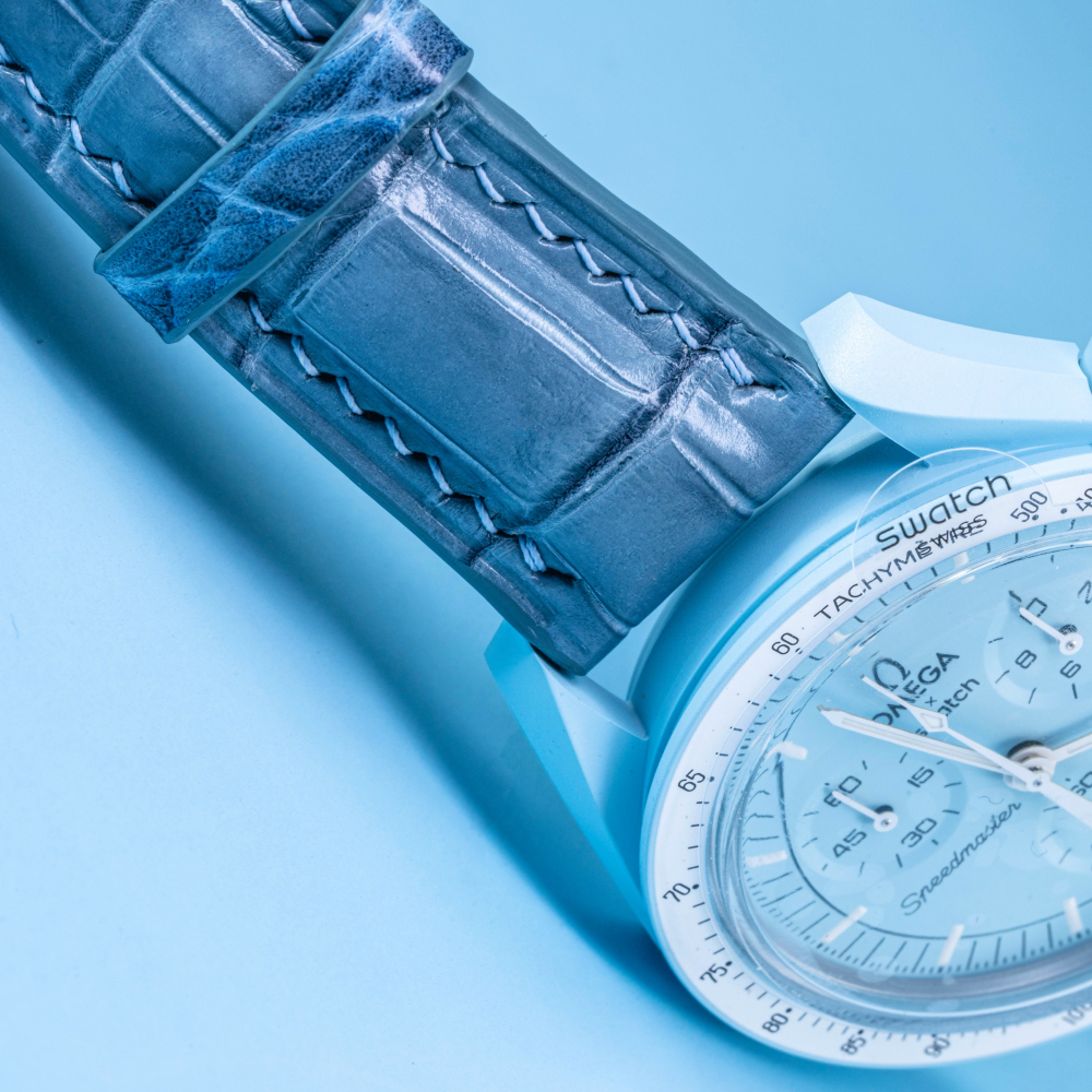 Alligator Leather Strap for Omega Speedmaster