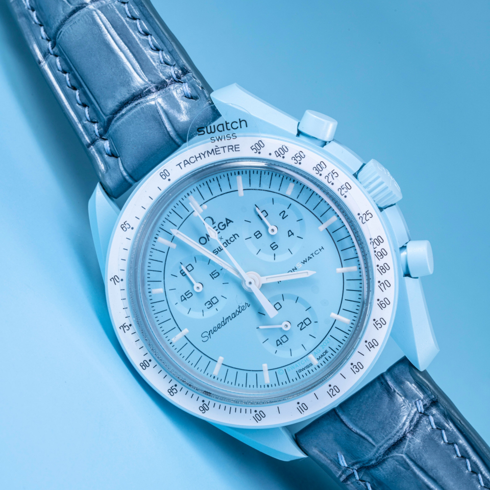 Alligator Leather Strap for Omega Speedmaster