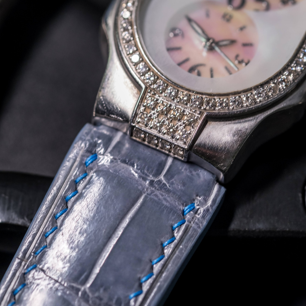 Alligator Leather Strap for Philip Stein