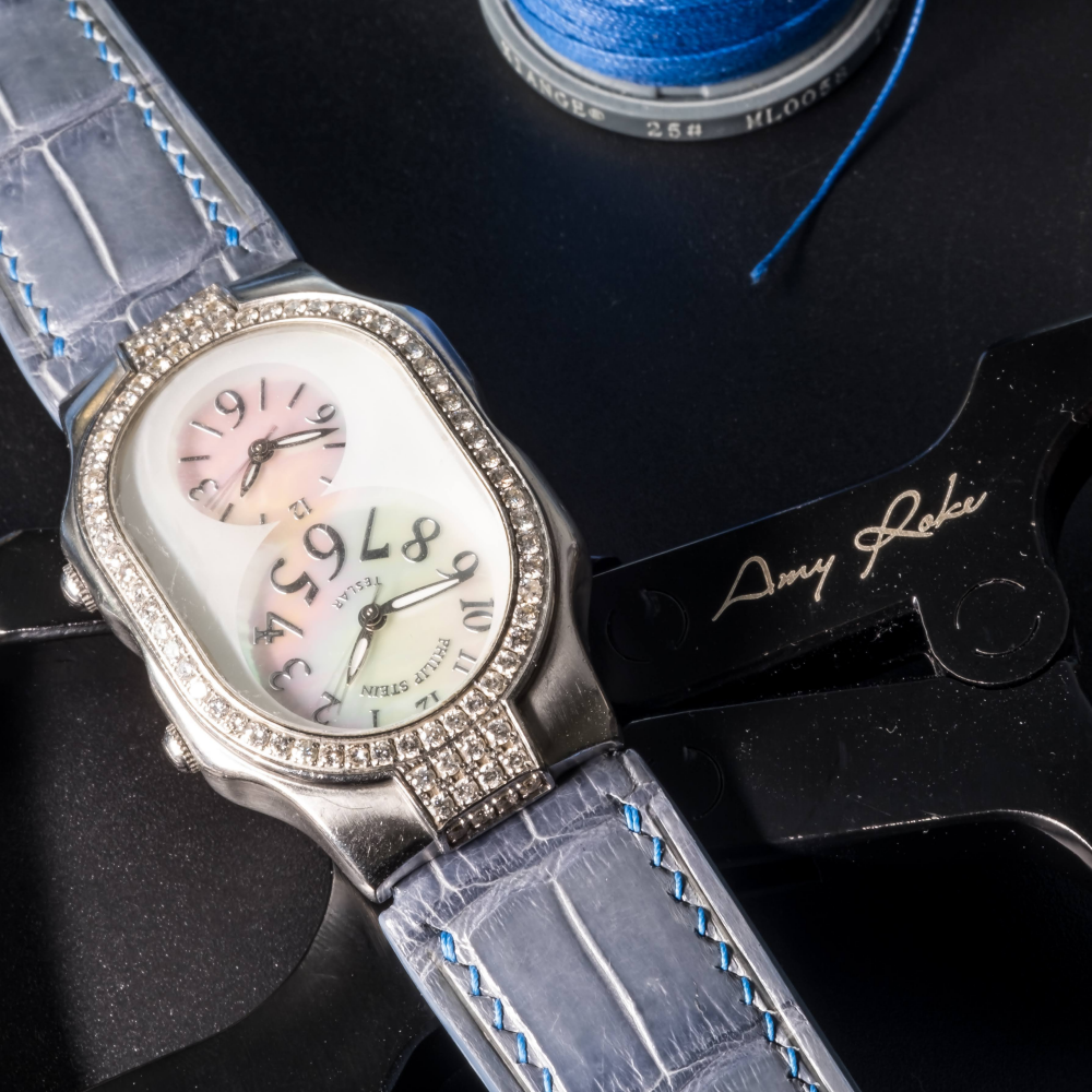Alligator Leather Strap for Philip Stein