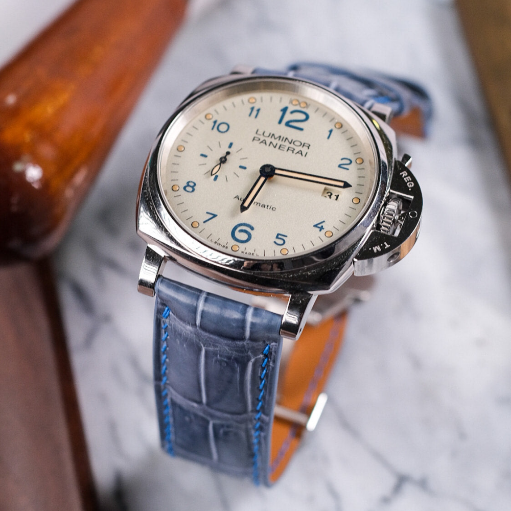 Alligator Leather Strap for Panerai Luminor