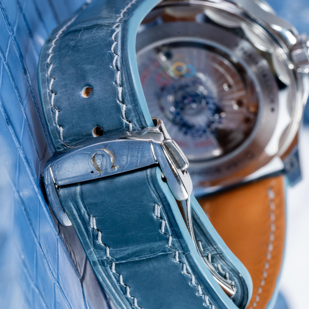 Omega Seamaster Alligator Leather Strap – Handmade Custom Fit
