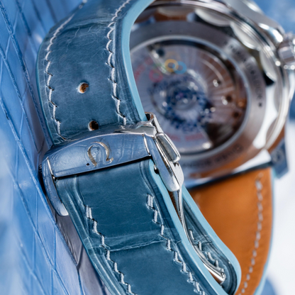 Omega Seamaster Alligator Leather Strap – Handmade Custom Fit