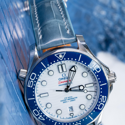 Omega Seamaster Alligator Leather Strap – Handmade Custom Fit