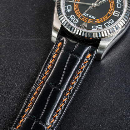 Alligator Leather Strap for Rolex Oyster Perpetual