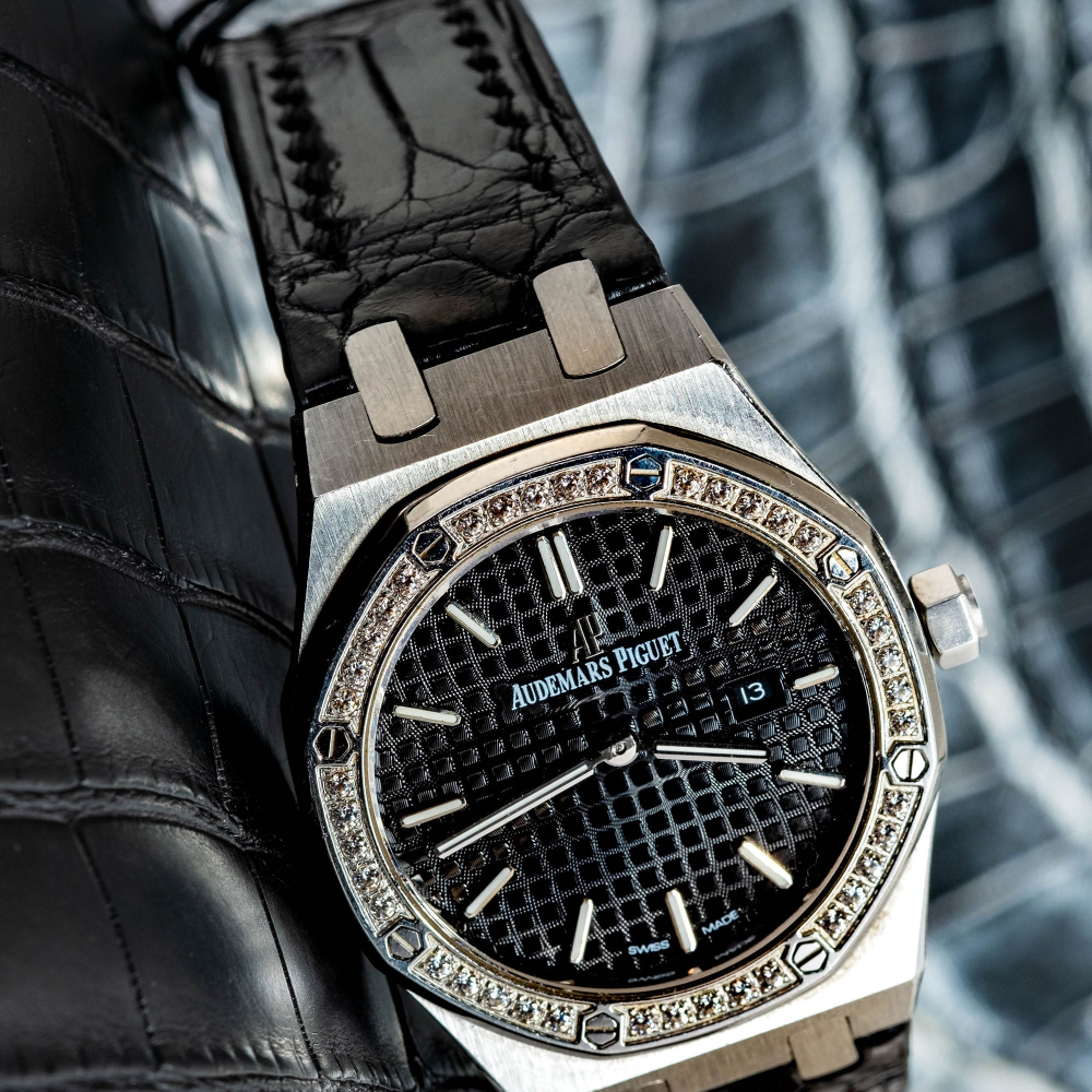 Alligator Leather Strap for AP Women's Watches