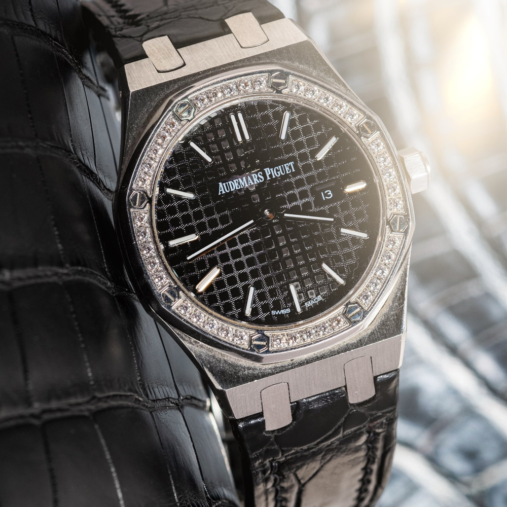 Alligator Leather Strap for AP Women's Watches