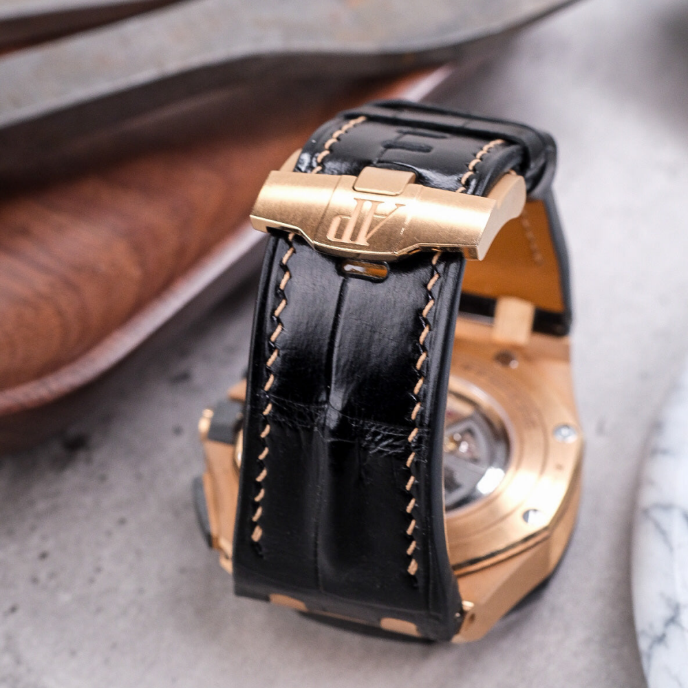 Alligator Leather Strap for AP Royal Oak Offshore 44mm
