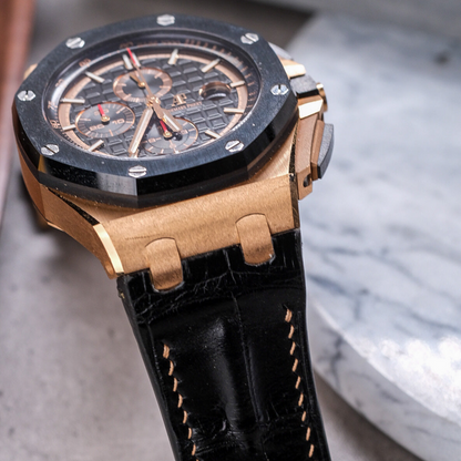 Alligator Leather Strap for AP Royal Oak Offshore 44mm