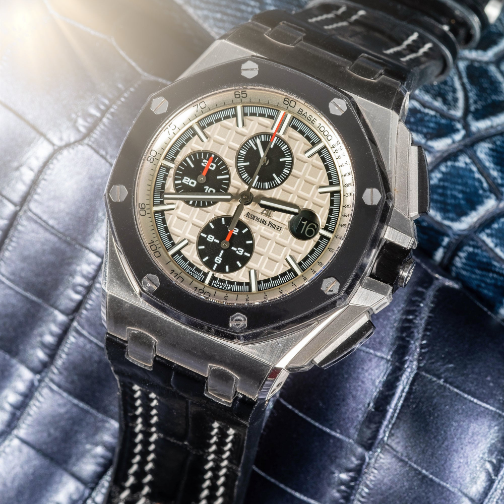 Alligator Leather Strap for AP Royal Oak Offshore 44mm