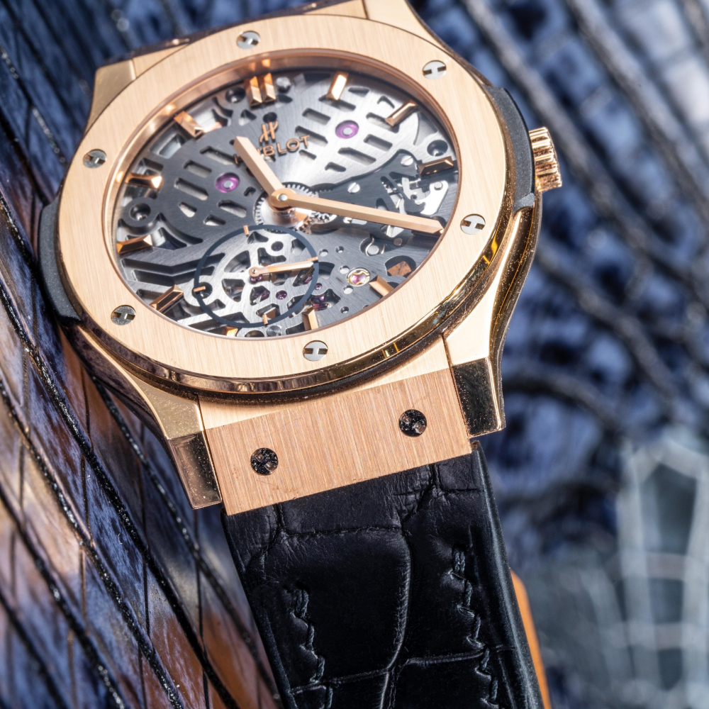 Alligator Leather Strap for Hublot Classic Fusion