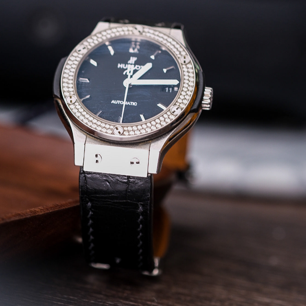 Alligator Leather Strap for Hublot Classic Fusion