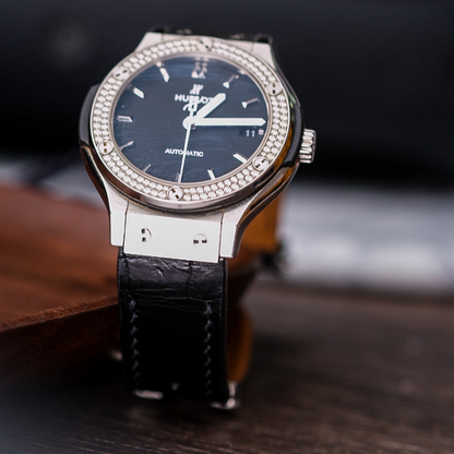 Alligator Leather Strap for Hublot Classic Fusion
