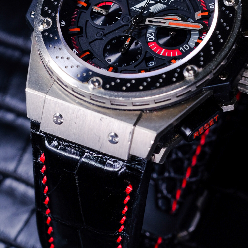 Alligator Leather Strap for Hublot King Power