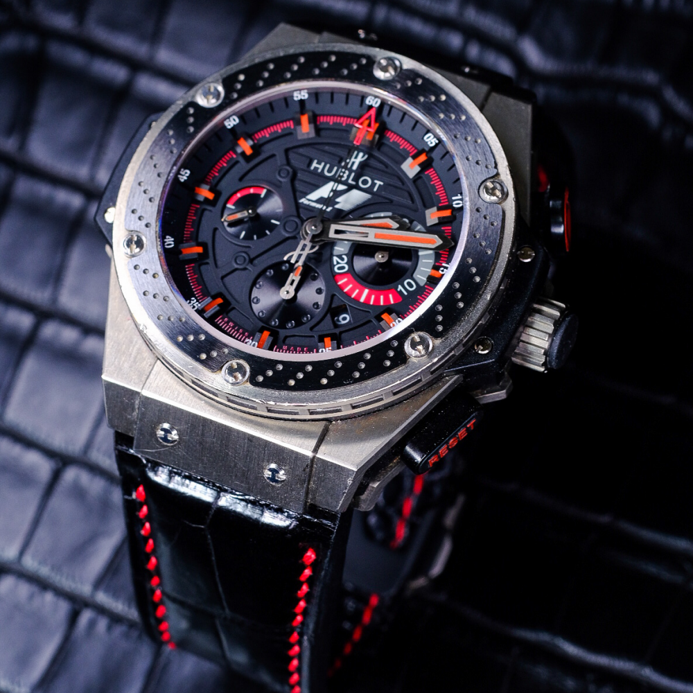 Alligator Leather Strap for Hublot King Power
