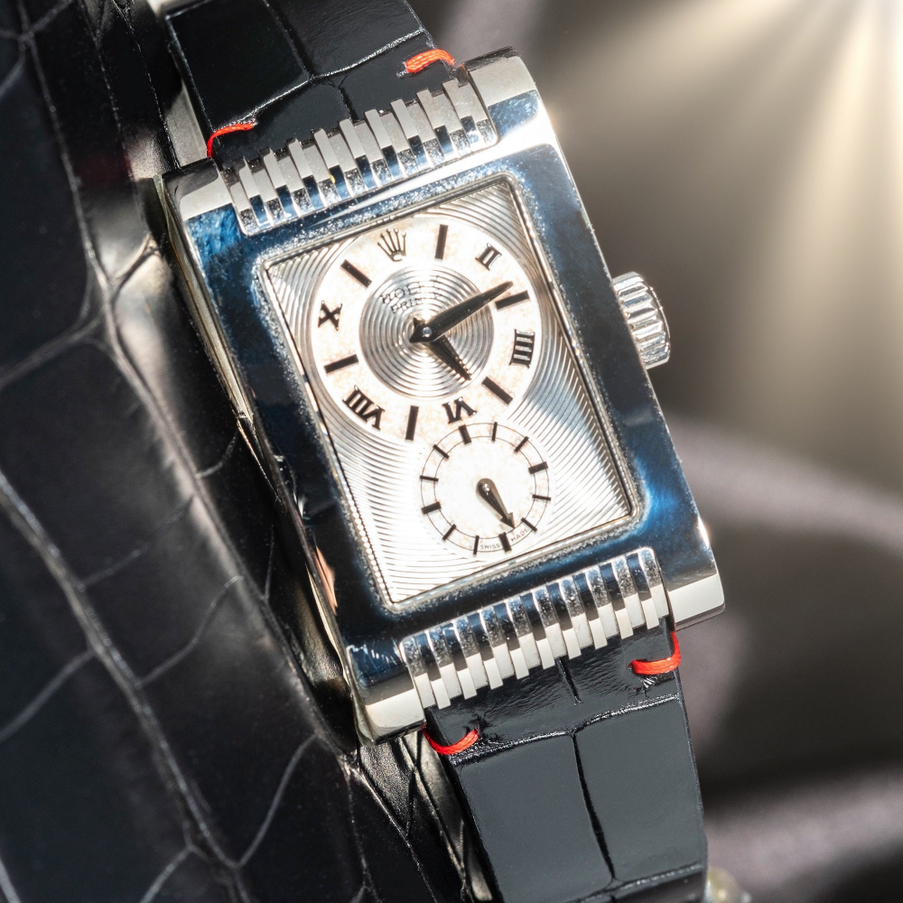 Alligator Leather Strap for Rolex Cellini