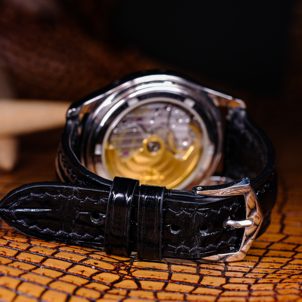 Alligator Leather Strap for Patek Philippe Annual Calendar