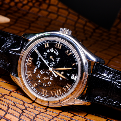 Alligator Leather Strap for Patek Philippe Annual Calendar