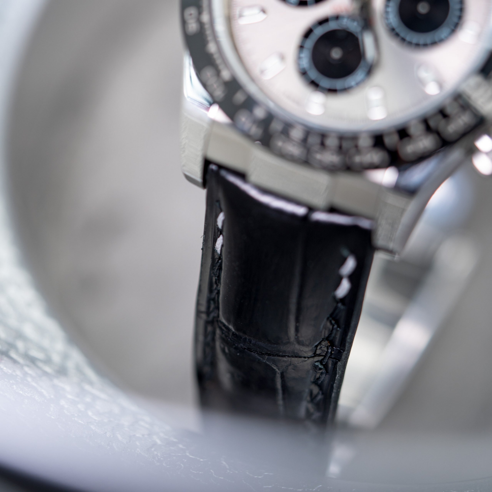 Rolex Daytona Alligator Leather Strap – Deployant Clasp Compatible