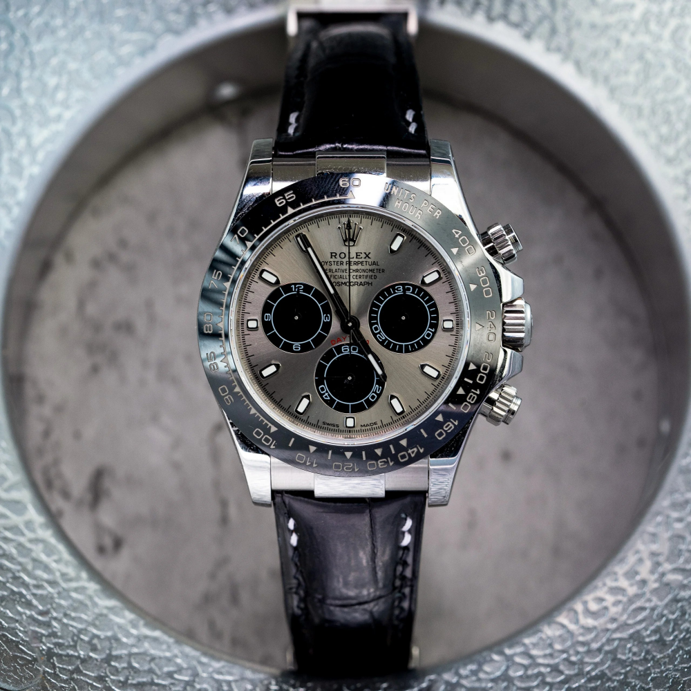 Rolex Daytona Alligator Leather Strap – Deployant Clasp Compatible