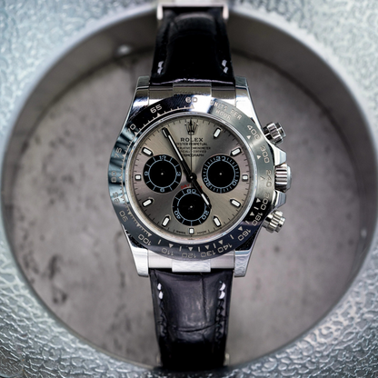 Rolex Daytona Alligator Leather Strap – Deployant Clasp Compatible