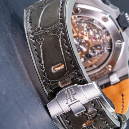 Alligator Leather Strap for AP Royal Oak Offshore 42mm