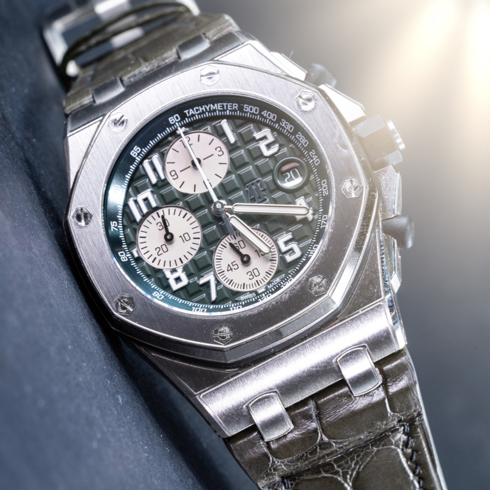 Alligator Leather Strap for AP Royal Oak Offshore 42mm