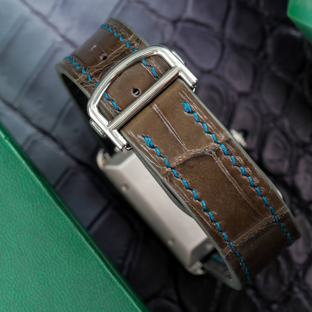 Alligator Leather Strap for Cartier Tank
