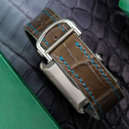 Alligator Leather Strap for Cartier Tank