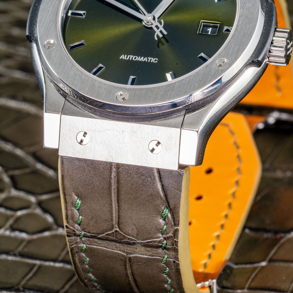 Alligator Leather Strap for Hublot Classic Fusion