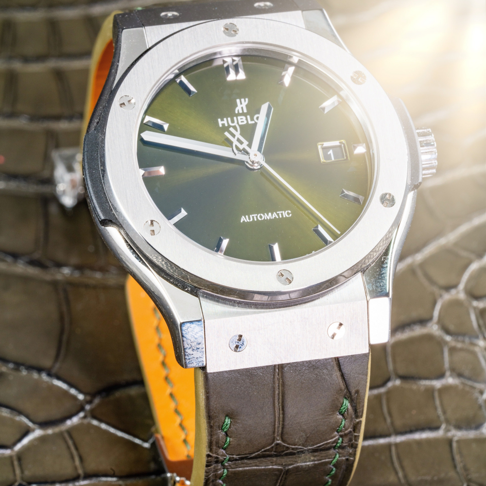 Alligator Leather Strap for Hublot Classic Fusion