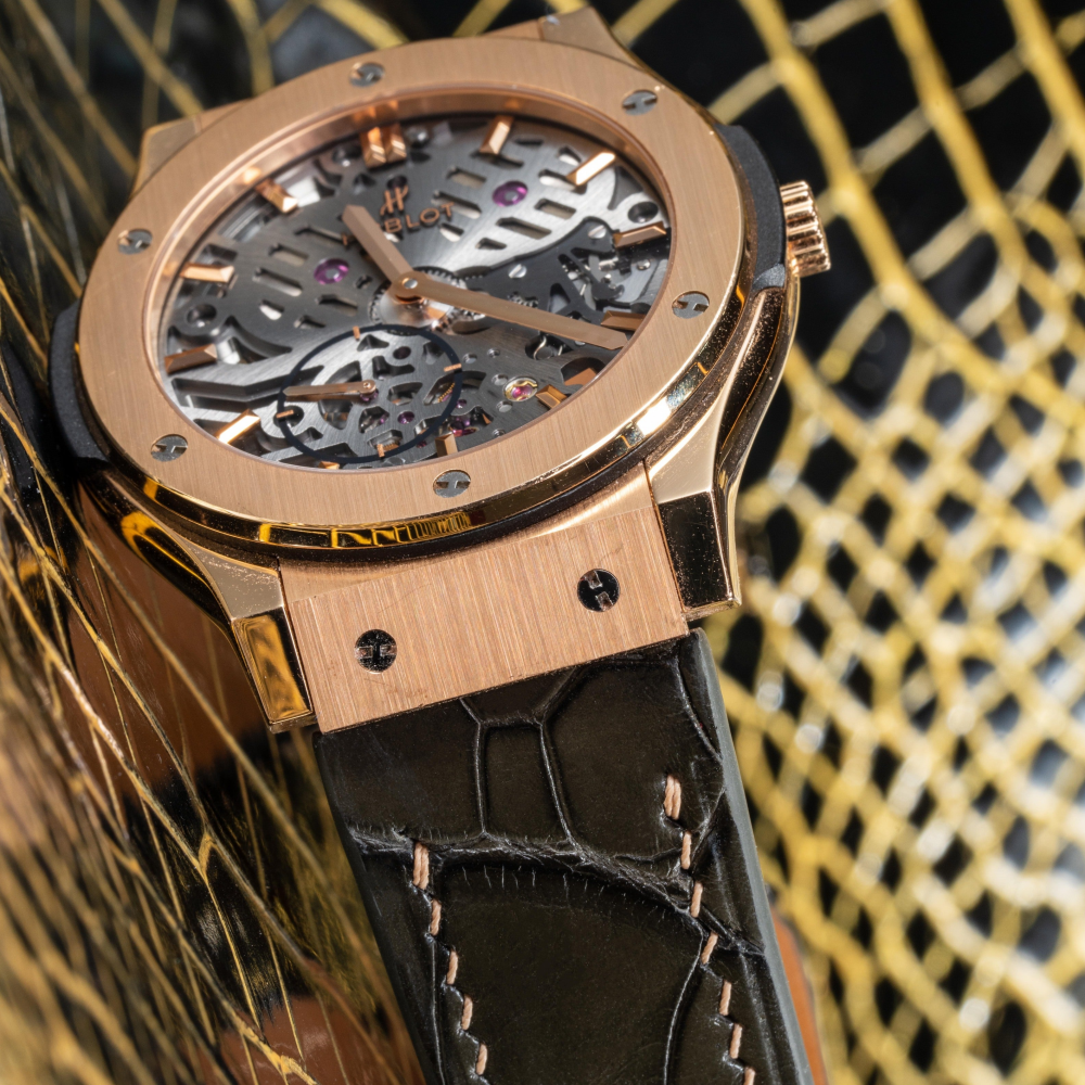 Alligator Leather Strap for Hublot Classic Fusion