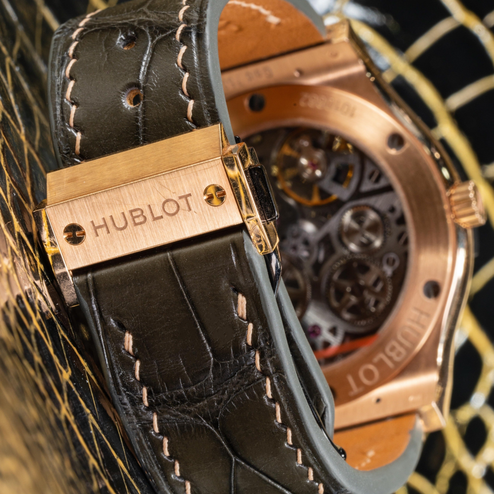 Alligator Leather Strap for Hublot Classic Fusion