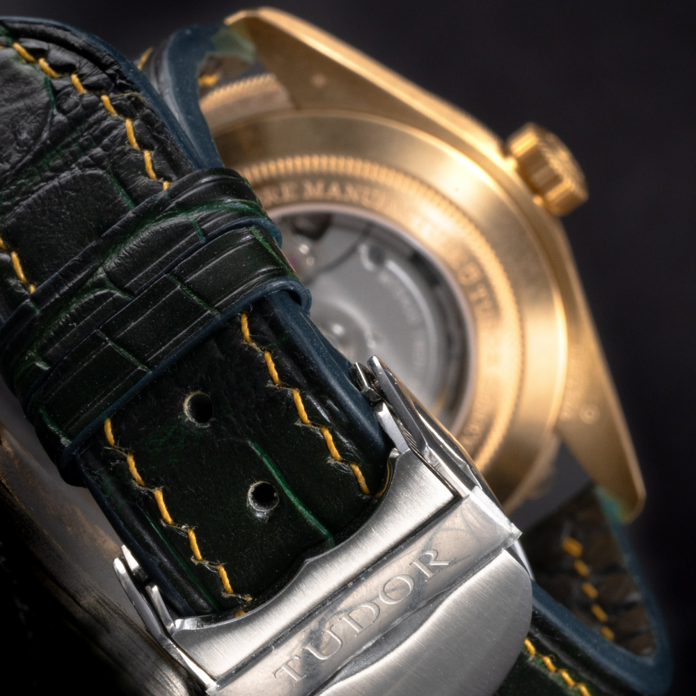 Alligator Leather Strap for Tudor Black Bay