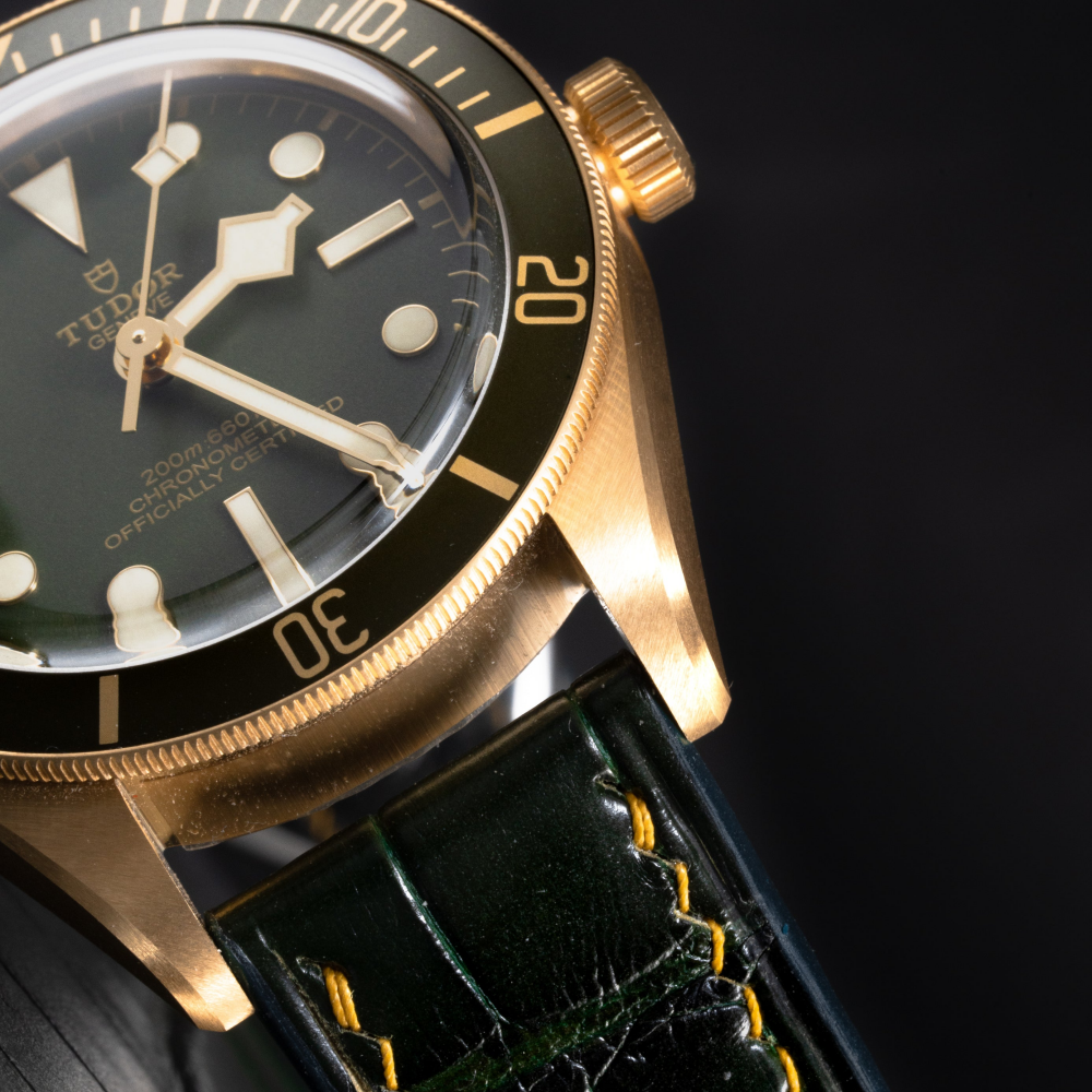 Alligator Leather Strap for Tudor Black Bay