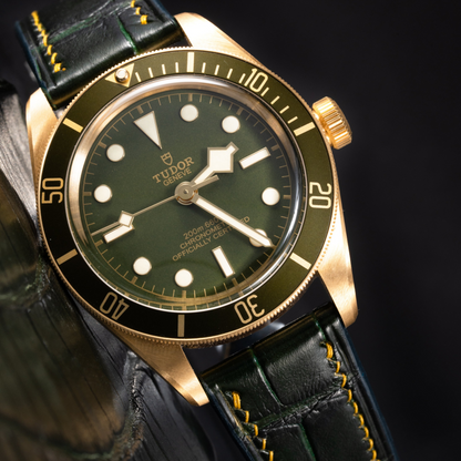Alligator Leather Strap for Tudor Black Bay