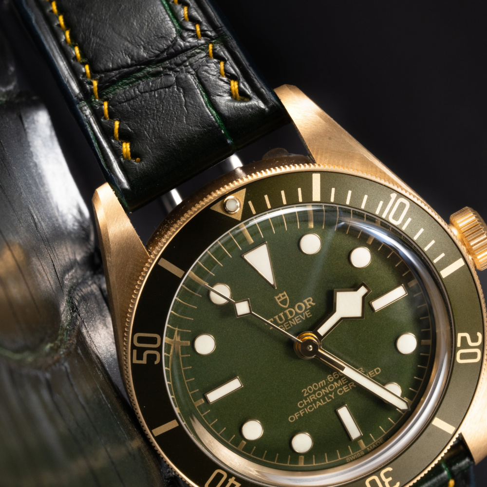 Alligator Leather Strap for Tudor Black Bay