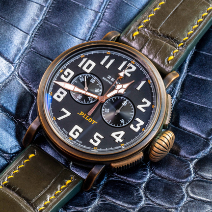 Alligator Leather Strap for Zenith