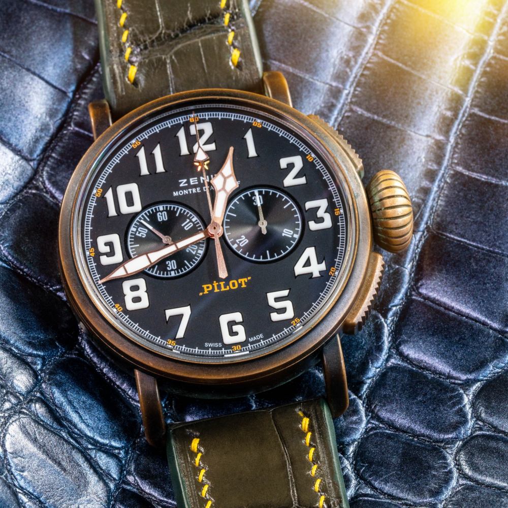 Alligator Leather Strap for Zenith