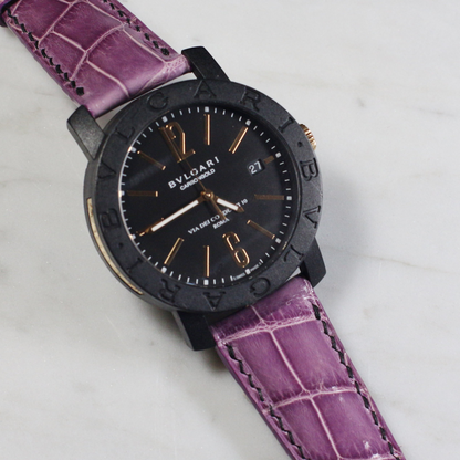 Alligator Leather Strap for Bvlgari