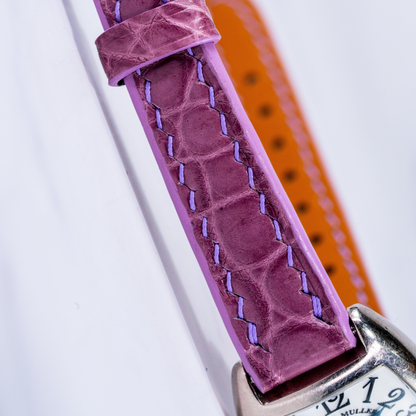 Alligator Leather Strap for Franck Muller Cintrée Curvex