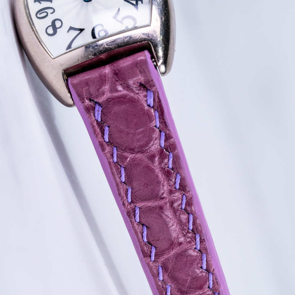 Alligator Leather Strap for Franck Muller Cintrée Curvex