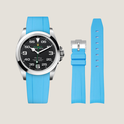 FKM Rubber Strap for Rolex Air-King Pin Buckle